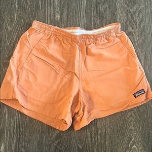 Patagonia Orange Athletic Shorts Quick-Dry